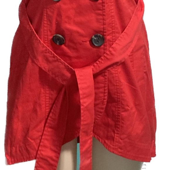 CAbi Poppy Red Convertible Trenchcoat - Picture 4 of 12